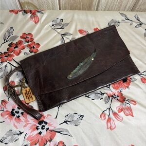 Inherited Leather Clutch